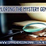 This post includes ideas for exploring the mystery genre. It features before, during, and after tips for explaining the mystery genre.