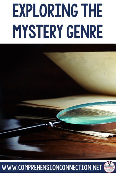 This post includes ideas for exploring the mystery genre. It features before, during, and after tips for explaining the mystery genre.