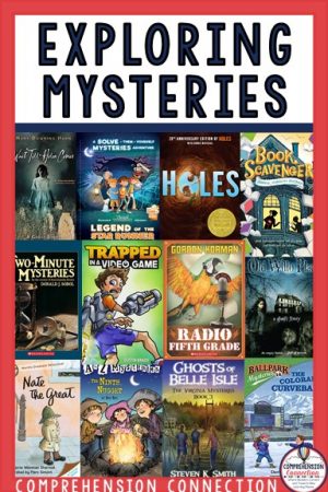 This post includes ideas for exploring the mystery genre. It features before, during, and after tips for explaining the mystery genre.