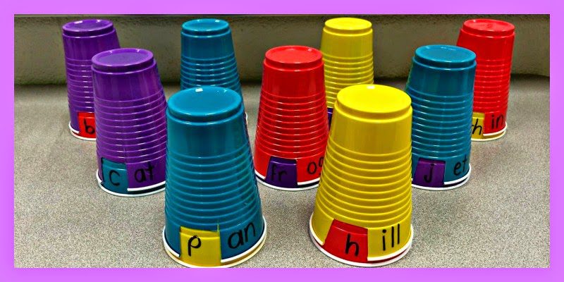 Fresh and Fun Word Work to Help Your Reader Bloom solo cup ideas