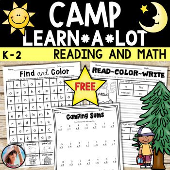 camping theme reading and math