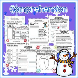Snowflakes Fall by Patricia MacLachlan is the perfect mentor text for descriptive writing in the winter. Check out the post to learn more. comprehension2b1-1686566