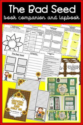 Building Character in the Classroom with High Quality Literature 2 The Bad Seed is a favorite title for building character and analogy skills. This unit includes graphic organizers, a lapbook project, question task cards, and a class book for lots of great literacy work.