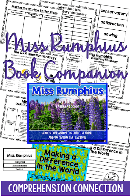 One great strategy for helping students with testing is QAR. QAR stands for Question-Answer Relationship. This post explains it all using the book, Miss Rumphius.