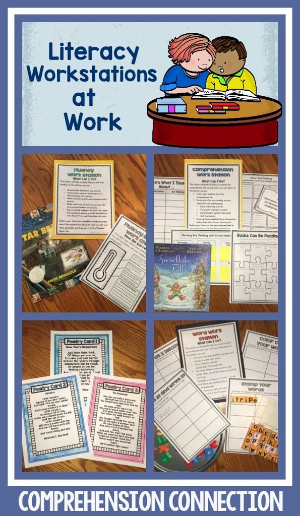 Literacy work stations can offer opportunities for your students to practice independently with purposeful activities. They can keep your kids engaged to allow you to work with small groups. Finally, they provide you with the data you need to gauge progress. This post offers tips to make work stations easy and purposeful.