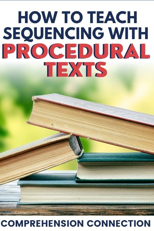 One of the best ways to model comprehension skills is with quality literature. This post focuses on procedural texts and the sequential text structure. Free resources included.