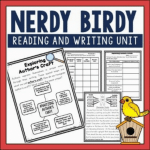 Nerdy Birdy is a wonderful mentor text for character development, community building, author's craft, and writing ideas. This post includes a freebie for teaching author's craft with the book.