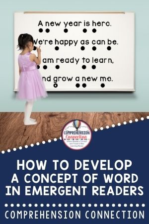 Emergent readers need lots of support, and developing a concept of word doesn't happen overnight. Gradually, we see emergent readers transform from non-readers to readers over the course of the year. In this post, I share a review of how concept of word develops and give you a new COW poem to add to your collection.