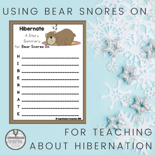 Winter is here, and Bear Snores On is the perfect book to use this time of year. It's rich vocabulary and complex concepts tie in quite nicely with bear research, science concepts such as hibernation, and comparing fiction and nonfiction. In this post, I'll share 5 simple lesson ideas you can use with the book.