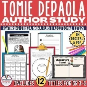 Tomie dePaola Author Study with 12 titles in Digital and PDF